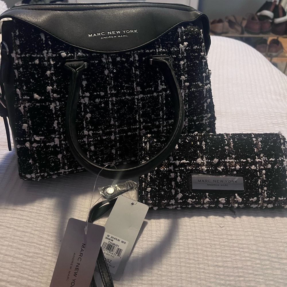 Marc New York Black and White Women's Bag